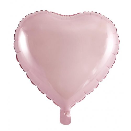18 Inch Light Pink Heart Foil Balloon