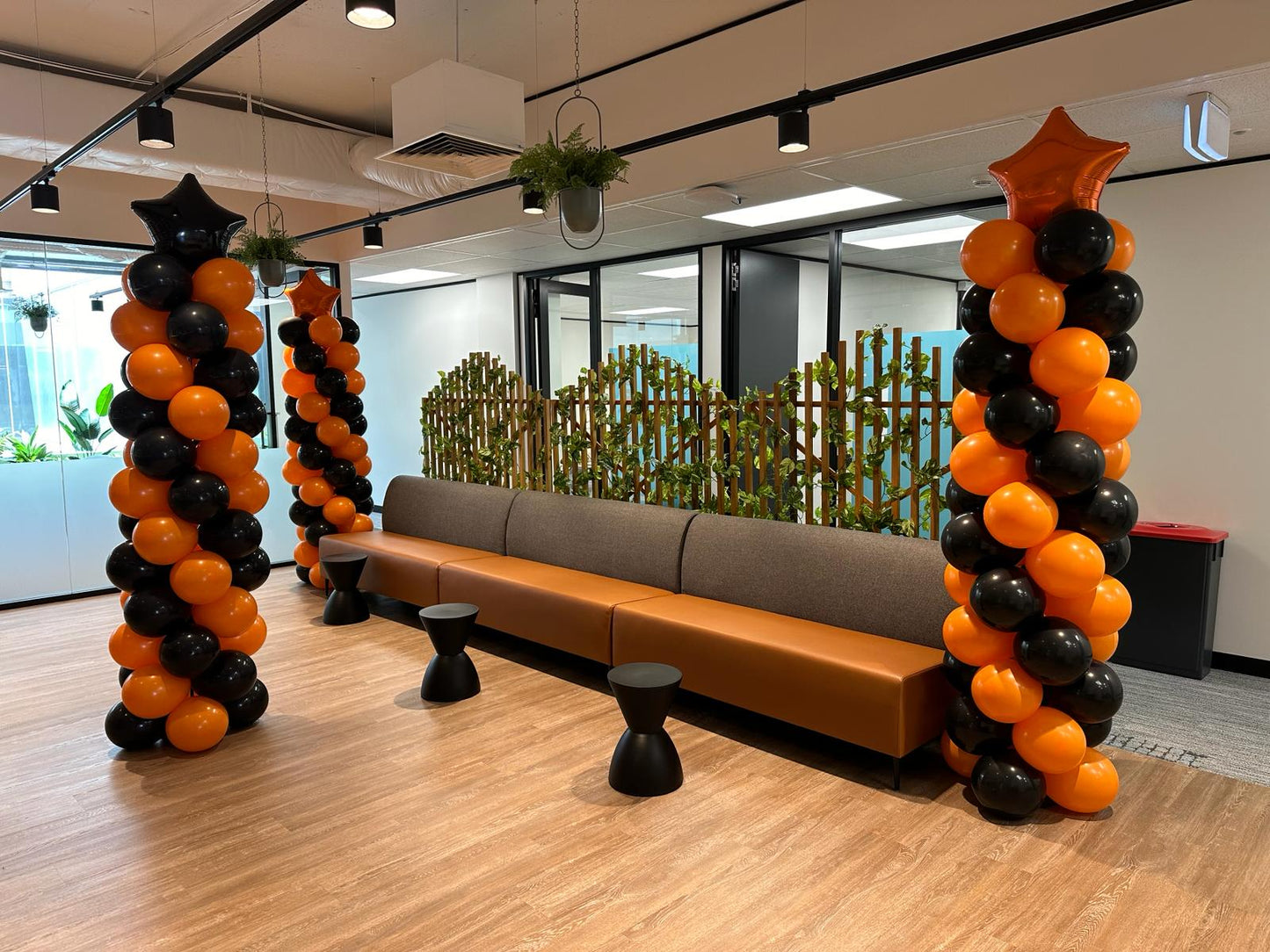 2 Meter Air Balloon Column With 18 Inch Foil Each