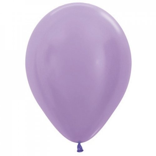 30cm (11 Inch) Metallic Lilac Latex Balloons