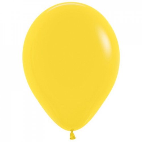 30cm (11 Inch) Yellow Latex Balloons
