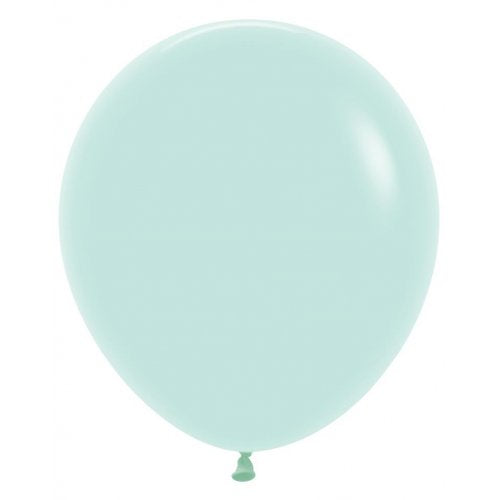 46cm Matte Pastel Green Latex Balloons