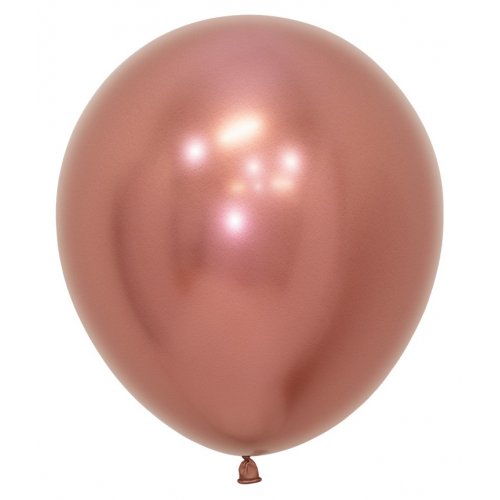 46cm Reflex Rose Gold Latex Balloons
