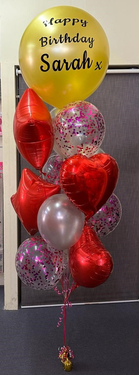 60cm Personalised Balloons Bouquet 101