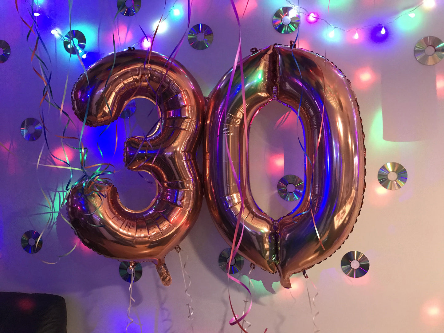 86cm Birthday Megaloon Numbers Foil Helium Balloons with Weight