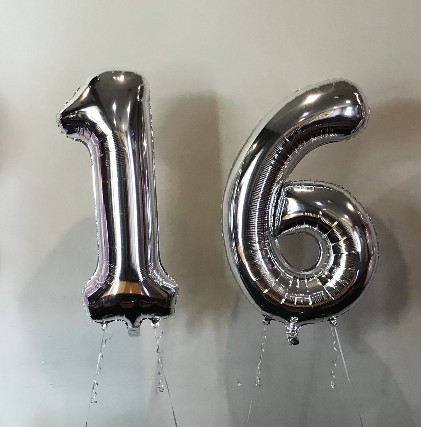 86cm Birthday Megaloon Numbers Foil Helium Balloons with Weight