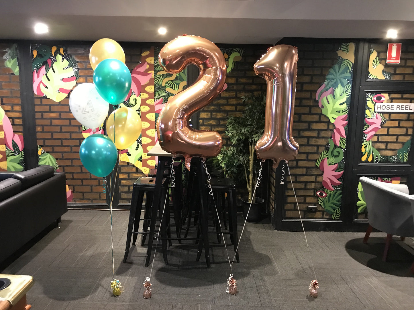 86cm Birthday Megaloon Numbers Foil Helium Balloons with Weight