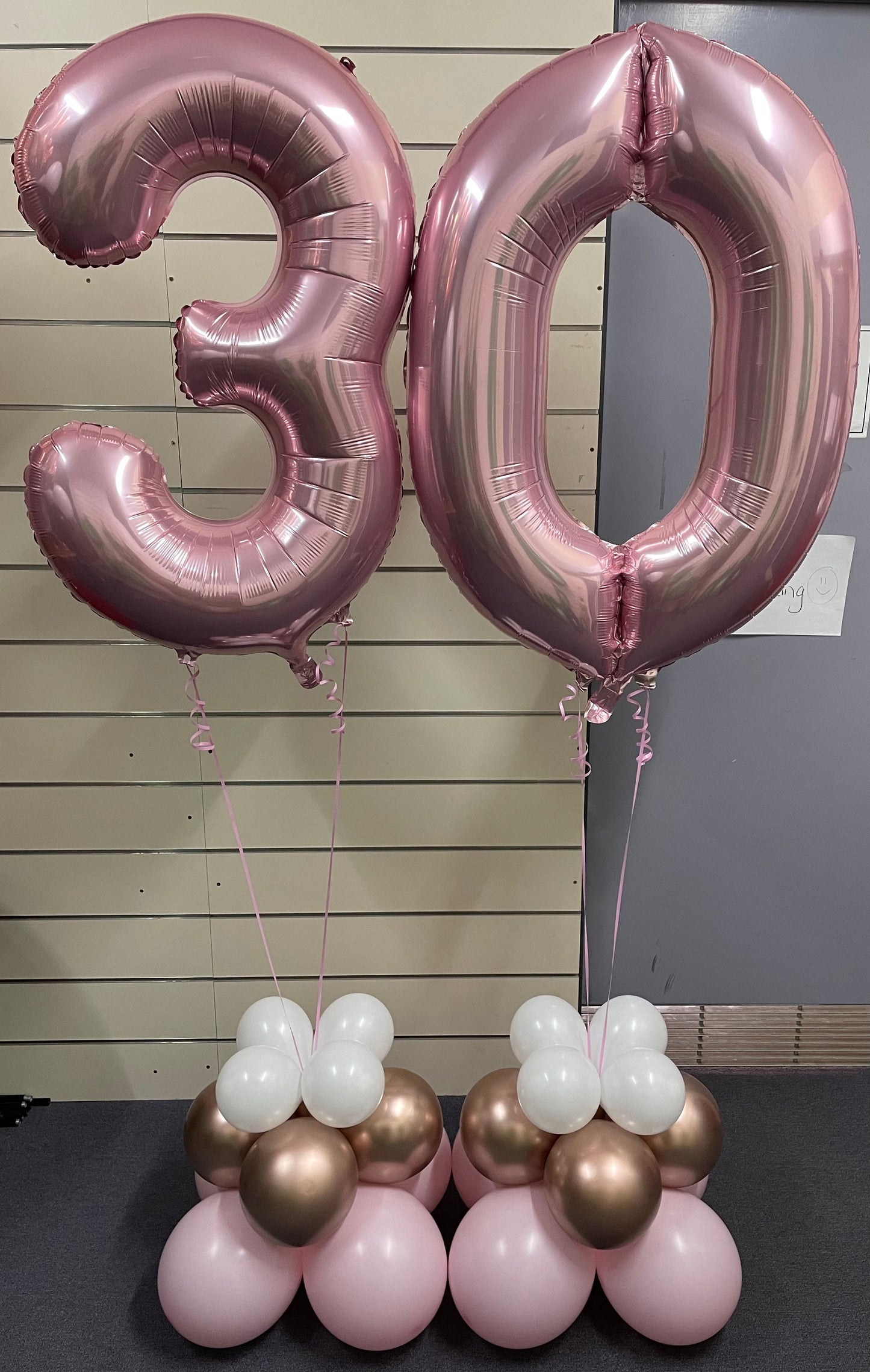 86cm Megaloon Number with Balloon Bouquet each