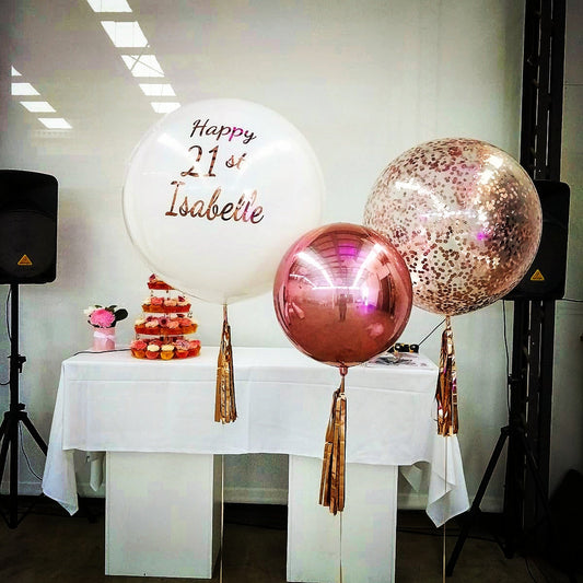 Classic Trio Personalised Balloon Bouquet