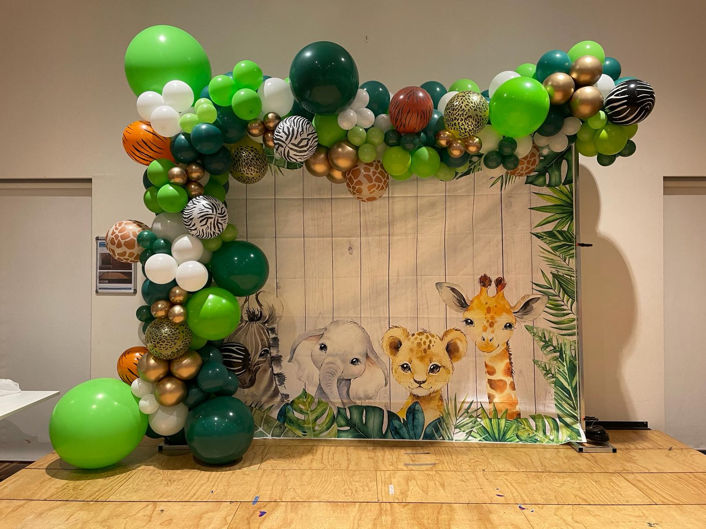 Jungle Themed Balloon Garland Sydney - 6 Meter
