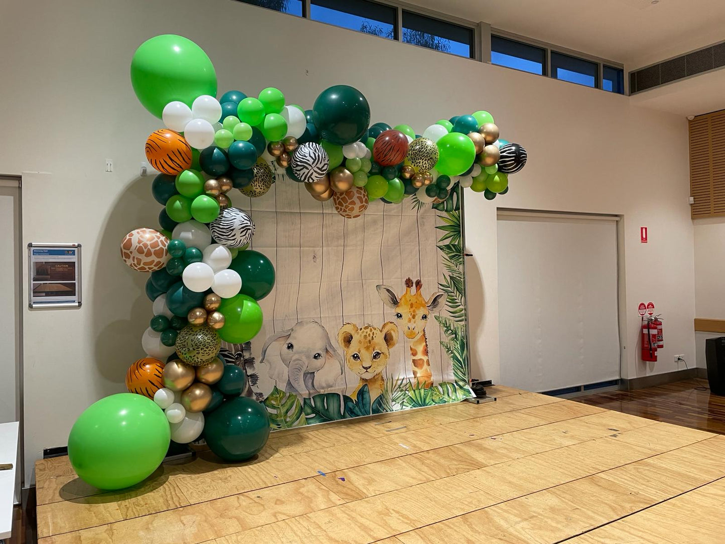 Jungle Themed Balloon Garland Sydney - 6 Meter