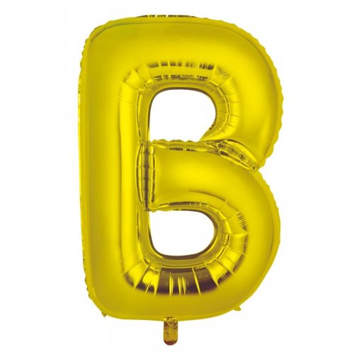Letter B Foil Balloon 86cm - Gold