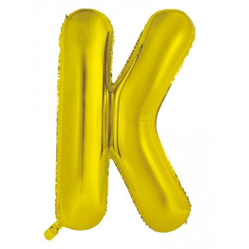 Letter K Foil Balloon 86cm - Gold