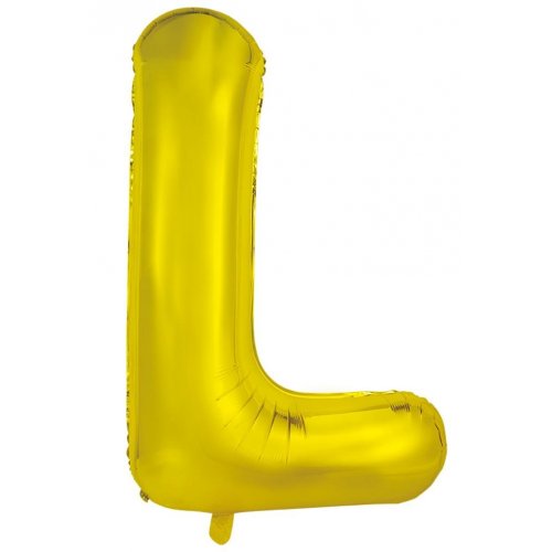 Letter L Foil Balloon 86cm - Gold