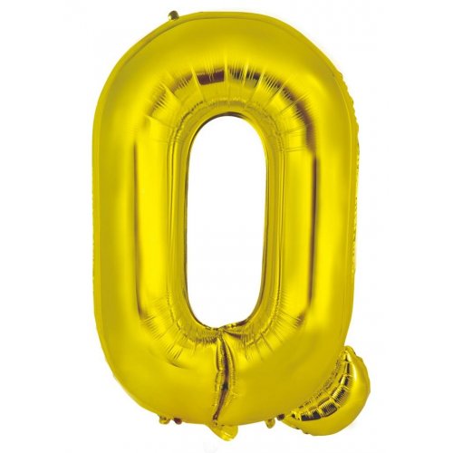 Letter Q Foil Balloon 86cm - Gold