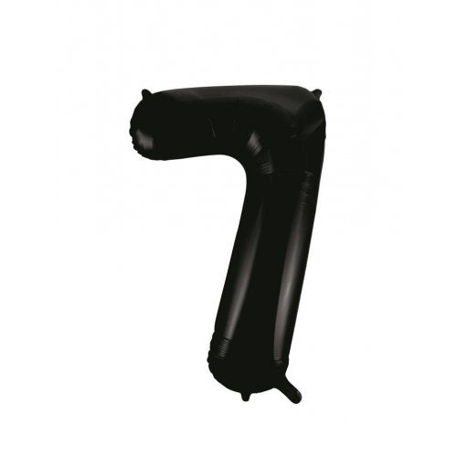 Number 7 Foil Balloon - Black