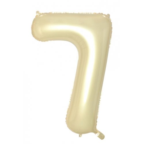 Number 7 Foil Balloon - Luxe Gold