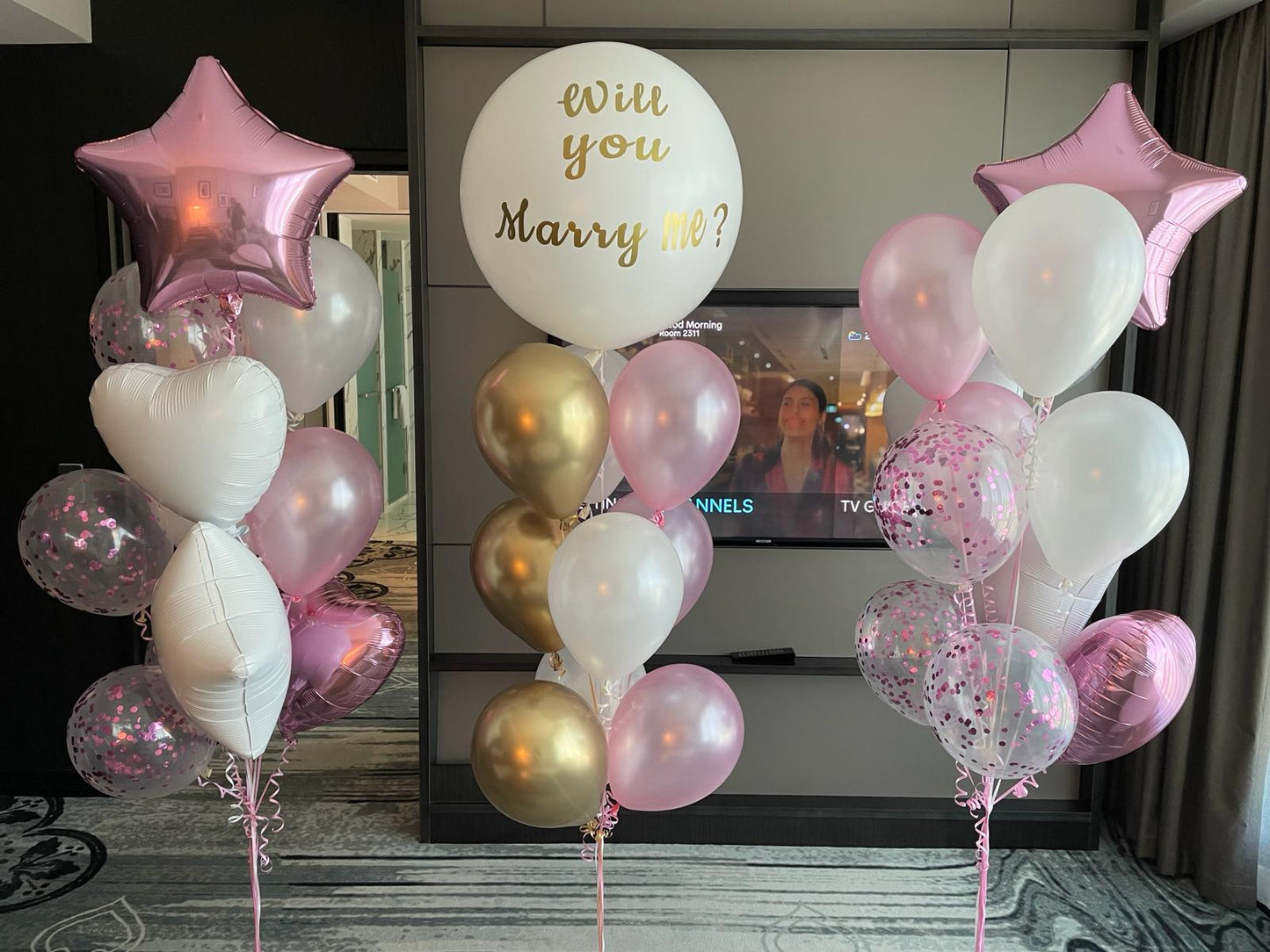 Will You Marry Me Balloons Bouquet