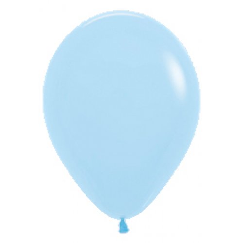 12cm (5 Inch) Matte Pastel Blue Latex Balloons