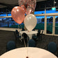 2 Helium Balloons Bouquet with 16 Inch Confetti Balloon