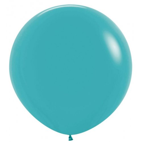 90cm Caribbean Blue Latex Balloons