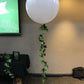 90cm Helium Balloons with Green Leaves Garland
