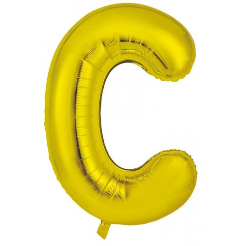 Letter C Foil Balloon 86cm - Gold