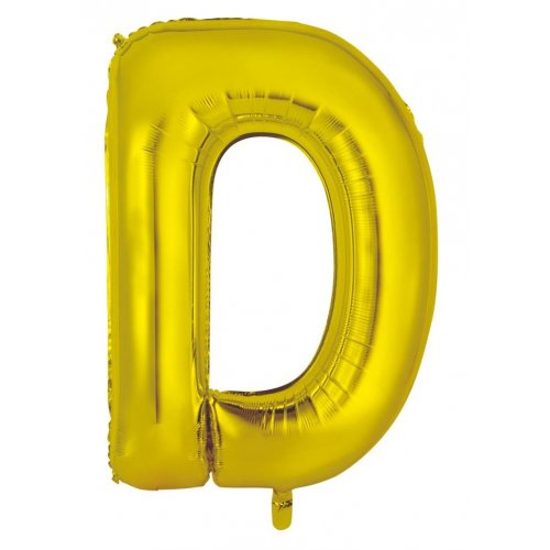 Letter D Foil Balloon 86cm - Gold