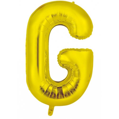 Letter G Foil Balloon 86cm - Gold