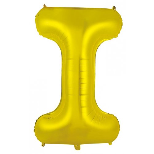 Letter I Foil Balloon 86cm - Gold