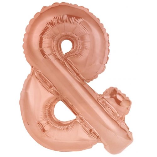 Letter & Foil Balloon 86cm - Rose Gold