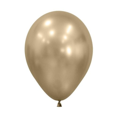 30cm (11 Inch) Silk Gold Dust Latex Balloons