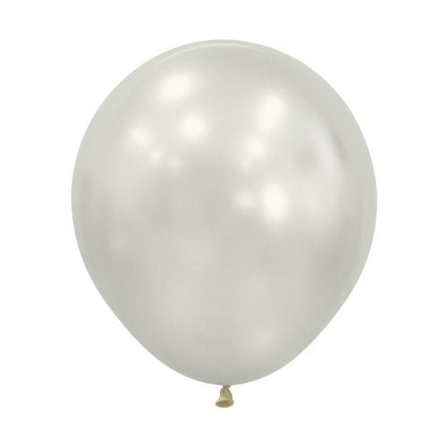 46cm Silk Oyster White Latex Balloons