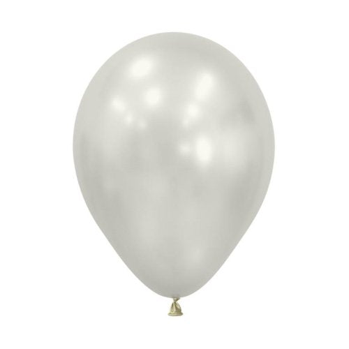 12cm (5 Inch) Silk Oyster White Latex Balloons